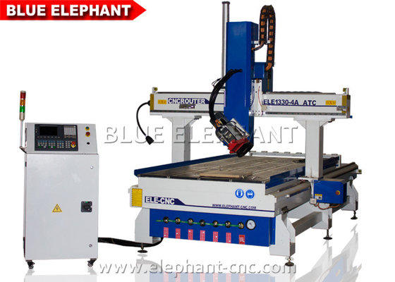 China cnc router 1325 woodworking router machine 4 Axis CNC Router Machine For Wood , Furniture , Aluminum