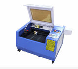 Plastic Rubber Leather Cloth Engraving Cutting 40-50W 300X400mm CO2 Laser Engraving Machine