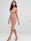 Newest Design Women Sexy Bodycon V-Neck  Dress With Lace Detail Hot Sale supplier
