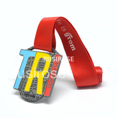 China Personalized custom soft enamel medal of honor, running theme shaped metal badges, DIY color ancient tin metal medal supplier