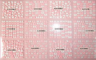 Bow Heart Pink and White Safe and non-toxic 3D Nail Art Sticker Glitte Tips -BLE633-683D
