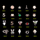 Hot NEW Wholesale Alloy Jewelry 3D Nail Art Jewelry Nail rhinestones Sticker Supplier Number ML834-853