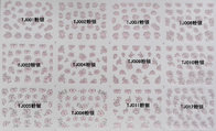 Nail Art Stickers,Nail Art Decals, Water Slide Nail Stickers, (TJ01-12 pink silver)