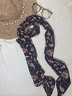2017 wholesale assorted viscose ribbon seersucker Imitated silk neck scarf for women 8*150cm