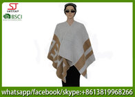 560g 130*130cm 100%Acrylic woven jacquard word poncho hot sale new style  keep warm fashion scarf