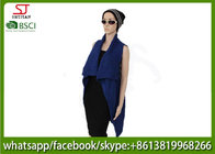 80*90cm 100%Acrylic Stripe Knitting Poncho Hot sale keep warm fashion factory waistcoat