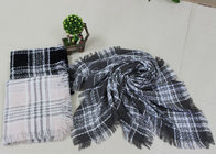 230g 120*130cm 100%Acrylic woven jacquard grid poncho Hot sale  factory  keep warm fashion china supplying for women