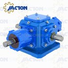 JT15 Spiral Bevel Gearbox Right Angle 15MM 3/5 Inch Drive Shafts Transmission Ratio 1:1