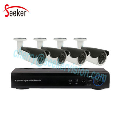 High quality 4 channel AHD DVR System 1080p hd outdoor camera waterproof ip66 security cctv dvr system