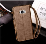 Luxury Classical Flip Leather Magnetic Wallet Card Holder Stand Phone Case Cover For Samsung S8