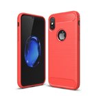 Best Buy New Ultra Slim Brush Carbon Fiber Soft TPU Phone Case Back Cover For iPhone X