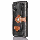 2018 Summer New Classic PU Leather Phone Case for iPhone X Case with Card Slot Ring Holder