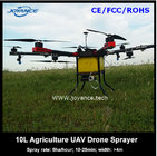 10kg agricultural uav drone crop sprayer with two 16000mah li-po batteries for sale