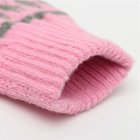 Thick Fleece Custom Logo Winter Warm Cheap Stretch Touch Screen Smart Finger Knit Glove with touch screen funtions