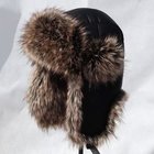Deluxe Unisex Aviator Hats with Fur design lining with fleece trapper bomber hats snow men caps with earmuffs