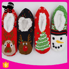 Winter Warm Christmas Animal Eco-friendly Silica Gel Dot Indoor Anti-slip Girls Ladies Home Shoes