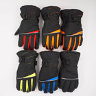 2017 Wholesale Fashion Sports Snowboard Motorcycle Black Waterproof Men's Ski Gloves