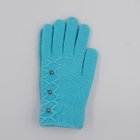 2017 New Design Acrylic Knitted Beaded Soft Candy Color Sweet Kids Magic Gloves