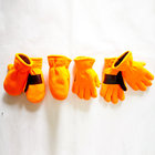 Hot-selling YIWU wholesale fashion Warm soft cozy orange Gloves Ladies Cozy Stretch Gloves with fleece lining for kids