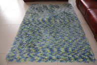 Colorful Space dyeing Polyester Thick mix Thin yarn Carpet Popular Rug Soft Shaggy Rug