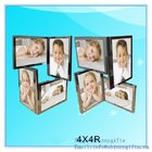 Present Time Photo Frame Layered Collection Brushed Aluminum