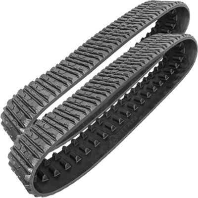 China Black Color with Iron Core Rubber Tracks 380*102*42 for  Cat 247 247B 257 257B Deere skid steer excavator supplier