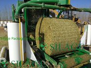 HDPE White Bale Net With Green Warning Line