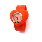Heart Shape Analog Slap Watch With Wholesale Price Digital Silicone Slap Watch