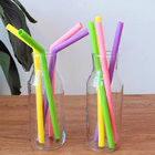 Wholesale Food Grade Silicone Straws Reusable Colorful Drink Straws