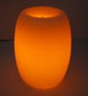 100% paraffin LED unscented craft pillar candle with printed box