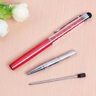 Hot sale Advertising Crystal metal pen with touch screen metal ball pen