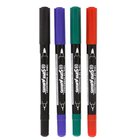 Wholesale Dual Round Tip Oil Permanent Marker Pen logstics marker