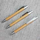 Wholesale personalized wood pens click promotional cheap wood ball pen