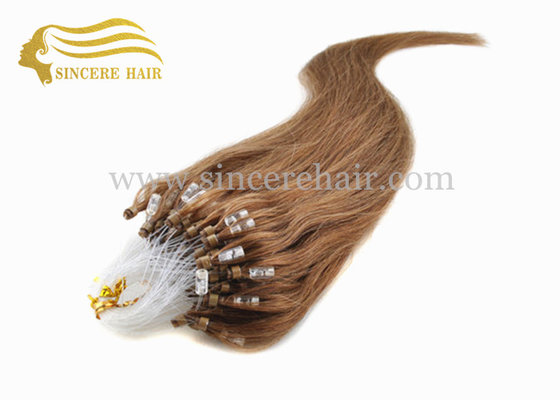 China 20 Inch Micro Ring Hair Extensions for sale - 50 CM 1.0 G Light Brown Micro Linked Loop Hair Extensions For Sale supplier