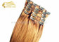 20 Inch Brown Clip In  Remy Human Hair 7 Peices 16 Clips A Set 100 Gram For Sale supplier