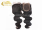 22&quot; Body Wave Hair Extensions Lace Clouser - 22&quot; 100 G Natural Black BW Remy Human Hair Clouser For Sale supplier