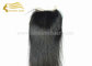 18&quot; Natural Black Straight Virgin Remy Human Hair Clouser 90 Gram / Piece For Sale supplier