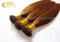 24&quot; Brown #4 Double Drawn Pre Bonded U Tip Hair Extensions for sale supplier