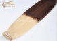 65 CM Long Ombre Clip In Hair Extensions, 26 Inch 8 Pieces Clip On Ombre Blonde Remy Human Hair Extension For Sale supplier