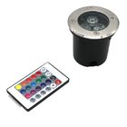 3W RGB Landscaping LED Lights IP67 RGB Underground With 24 Key Remote IR Controller