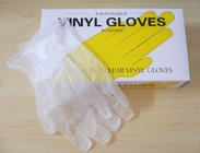 Powder Free or powdered Disposable vinyl Gloves, protection PVC glove, ISO CE approved.