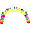 Night light archway lights rainbow door air mode arch new light wedding rainbow door.6M,8M,10, supplier