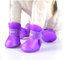 Pet supplies silicone rain boots, non-slip pet shoes, candy color fashion cute dog shoes，red,yellow,pink,black; supplier