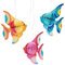 Small fresh element color paper sculpture, small goldfish pattern, paper flowers custom paper crafts supplier