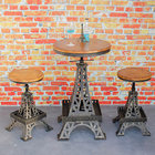 Smashing industrial bar table \Adjective Rotro Coffe room table \Factory wholesales steel table