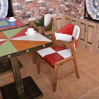 Vintage coffee resturant chair and table\factory wholesales high quality funiture\combine colors table sets