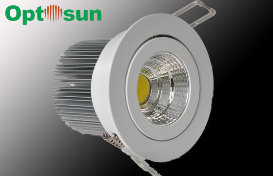 China 3000K - 3200K COB Dimmable LED Downlights 950lm with 75mm Cut Out Size , 12W LED Downlight supplier