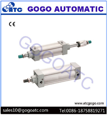 China Stroke Adjustable Aluminium Compact Air Cylinders Pneumatic Components SI Series ISO6431 supplier
