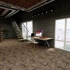 Wholesale modular square PP carpet tiles 50x50 commercial office