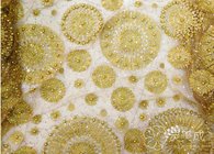 Embroidery Beading Lace Fabric Quality African Bead Lace Fabric